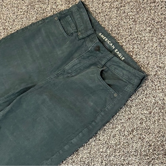 American Eagle Olive Green Mom Straight Corduroys - Picture 3 of 6
